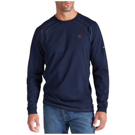 Bomgaars Ariat Flame Resistant Work Crew Long Sleeve T Shirt