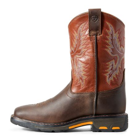 Bomgaars : Ariat Kids' Workhog Wide Square Toe Boot : Western Footwear