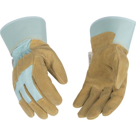 Kinco 1412W-M Womens Suede Pigskin Palm with Safety Cuff Gloves Medium 