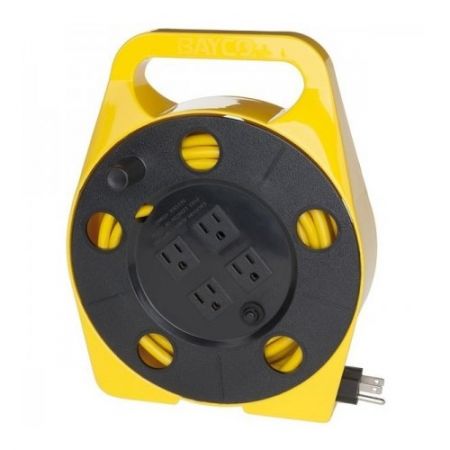 Bomgaars : Bayco 25 FT Cord Reel w/ Integrated Cord & 4 Outlets