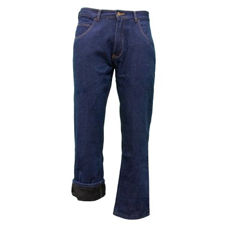 Men's Rebar M4 Relaxed DuraStretch Basic Flannel-Lined Boot Cut Jeans in  Rinse Cotton/Spandex/Polyester, Size: 32 X 30 by Ariat