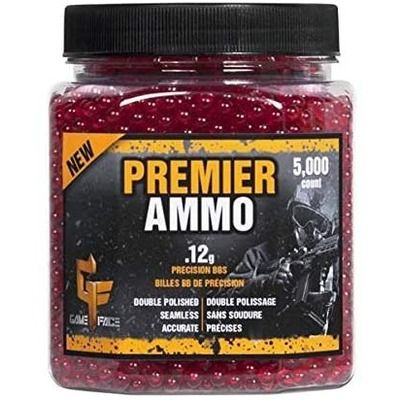 Crosman 12G Airsoft Red Plastic Ammo BBs 6mm 5000-Count 