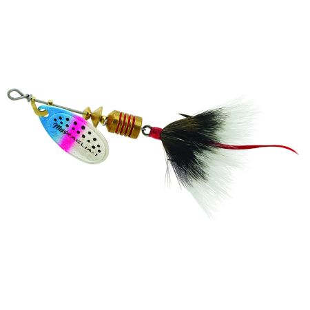 Bomgaars : Mepps Aglia - Dressed Treble Rainbow Trout Blade with Grey Tail  #1 (1/8 OZ) : Spinners