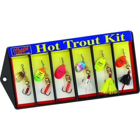 Bomgaars : Mepps Hot Trouter Kit - 6 Lure Plain and Dressed Aglia