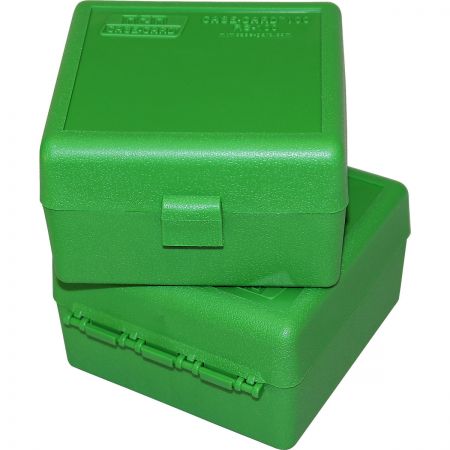 Bomgaars : MTM CASE-GARD Ammo Box 100 Round Flip-Top 223 204 Ruger 6x47,  Green : Ammunition Boxes