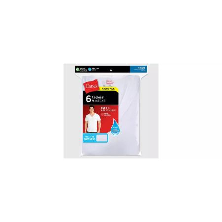Hanes v deals neck undershirts