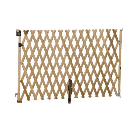 Gmi keepsafe wooden top expanding pet gate