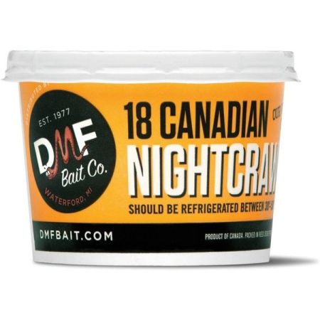 Bomgaars : DMF Live Bait Canadian Night Crawlers, 18-Count : Live