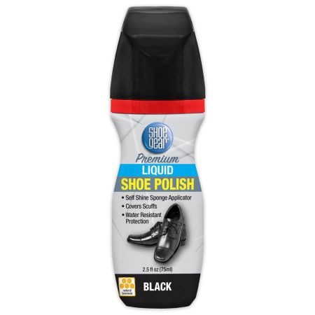 Shoe Gear Premium Black Liquid Polish 1N1958 4BLCK 2.5 OZ