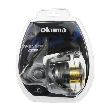 Bomgaars : Okuma Reel Avenger Spinning Clam R/L 6BB+1RB 5.0:1 : Reels