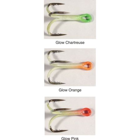 Bomgaars : HT Optimax Glow Treble Hooks, Size 8, 6-Pack : Hooks