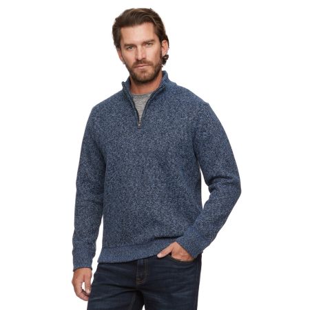 Bomgaars Threadgrit Colt Quarter Zip Fleece Lined Sweater Sweaters