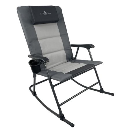 Bomgaars : Black Sierra Equipment Leanback XL Padded Rocker Chair : Camp  Chairs