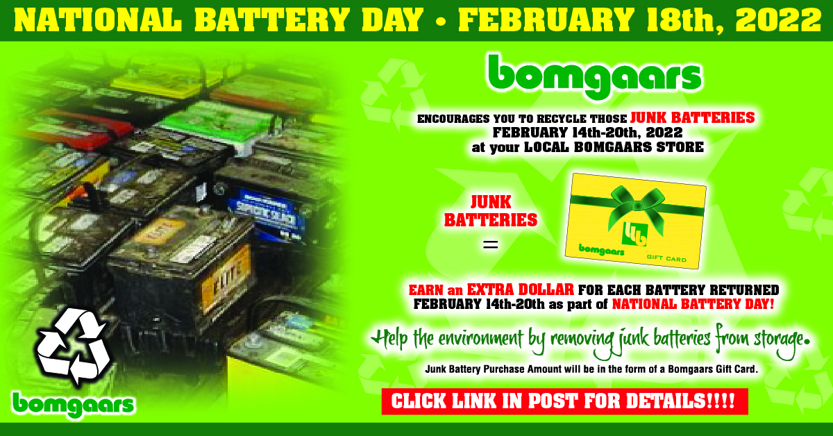 National Battery Day - February 18th, 2022