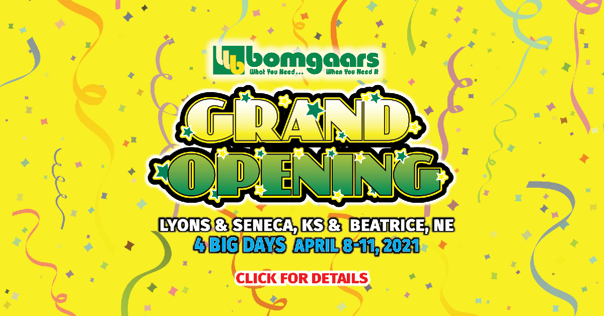 Bomgaars Grand Openings April 2021