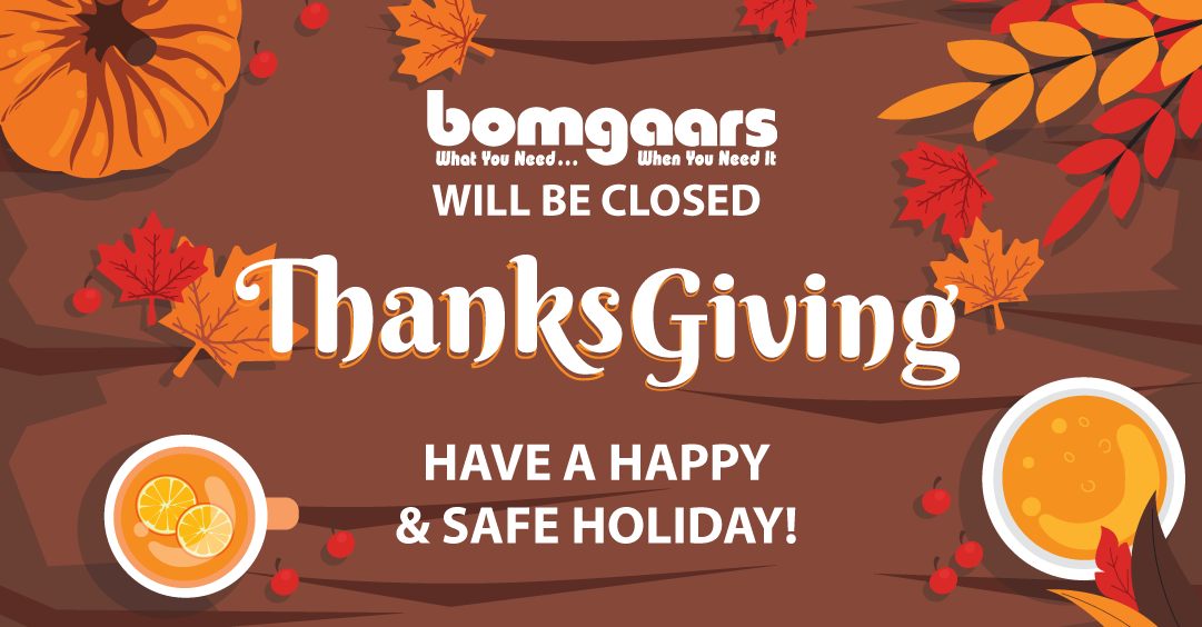 Happy Thanksgiving from Bomgaars