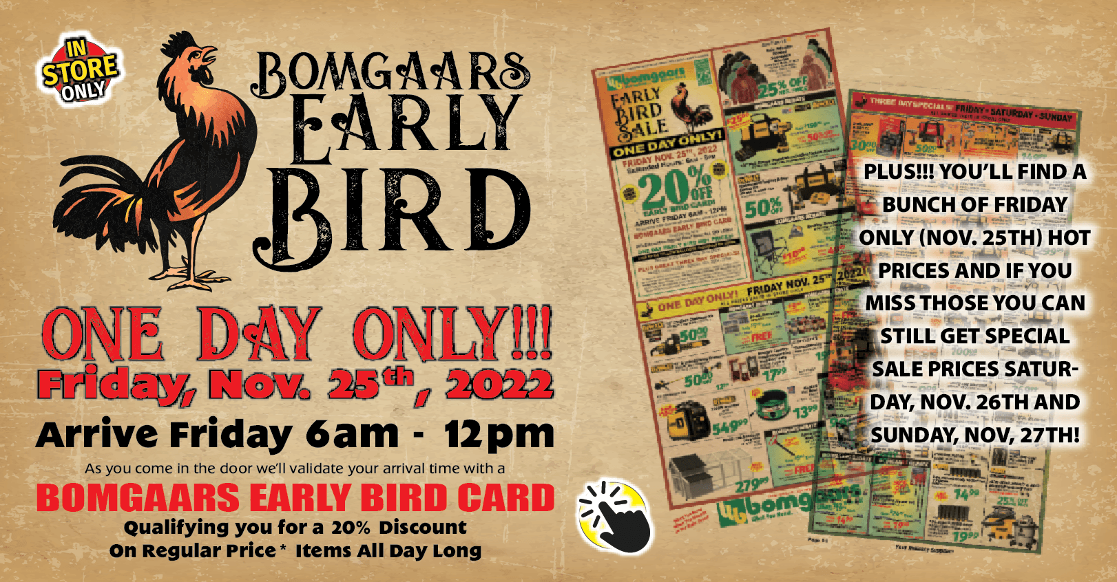 Bomgaars Early Bird Sale