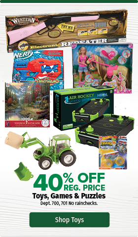 40% off Reg. Price Toys