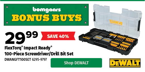 DEWALT FlexTorq Screwdriver/Drill bit set