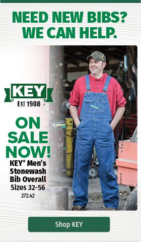 Key Men's Bib Overall