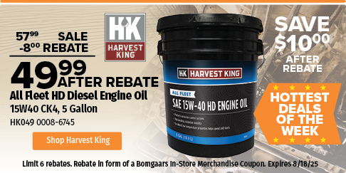 Harvest King HK049 5 Gallon Hot Deal