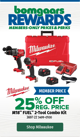 Rewards 25% off Milwaukee M18 FUEL 2 Tool Combo Kit