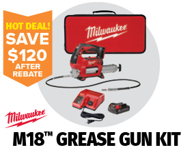 Milwaukee M18™ Cordless Grease Gun Kit Milwaukee M18™ Cordless Grease Gun Kit