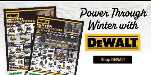 Power through the Winter with DEWALT