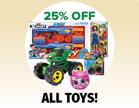 25% off ALL Toys 25% off ALL Toys