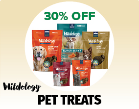 30% Off Wildology Pet Treats 30% Off Wildology Pet Treats