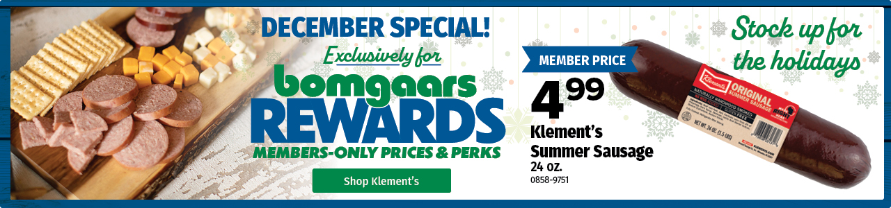 Summer Sausage $4.99 Summer Sausage $4.99