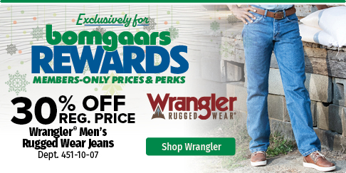 30% Off Reg. Price Wrangler Men's Rugged Wear Jeans 30% Off Reg. Price Wrangler Men's Rugged Wear Jeans
