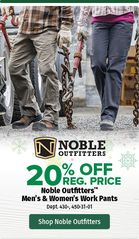 20% Off Noble Outfitters Men's and Women's  Work Pants