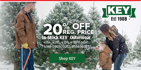 20% Off Reg. Price In Stock Key Outerwear 20% Off Reg. Price In Stock Key Outerwear