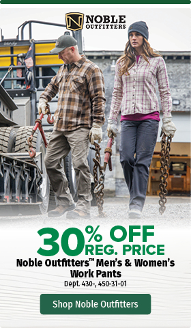 30% off Men's and Women's Noble Outfitter Work Pants