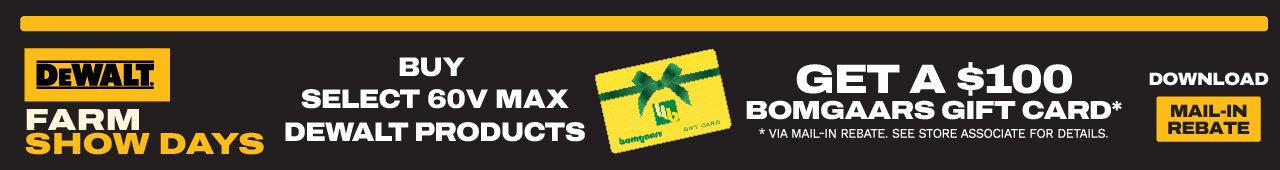 DEWALT 60V MAX Mail-In Rebate