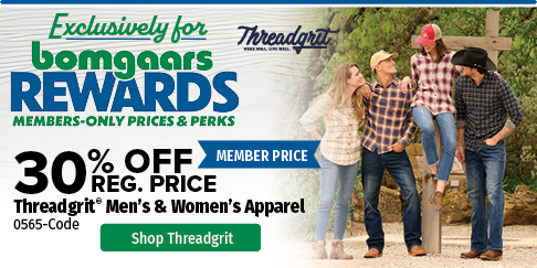 30% Threadgrit&reg; Men's & Women's Apparel