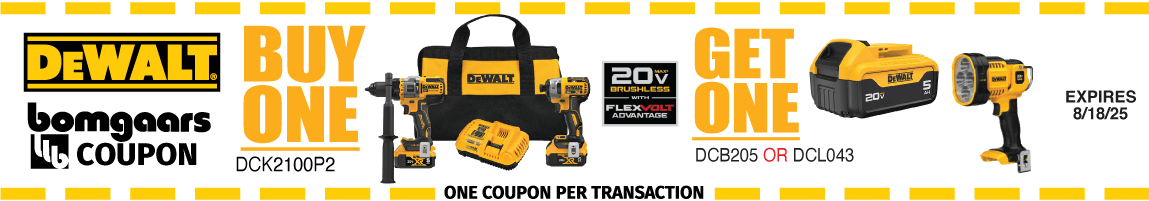 DEWALT ADDED VALUE COUPONS DEWALT ADDED VALUE COUPONS