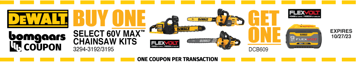 DeWalt Chainsaw Kit/Battery DeWalt Chainsaw Kit/Battery