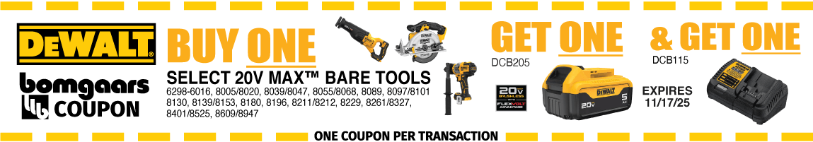 DEWALT ADDED VALUE COUPONS