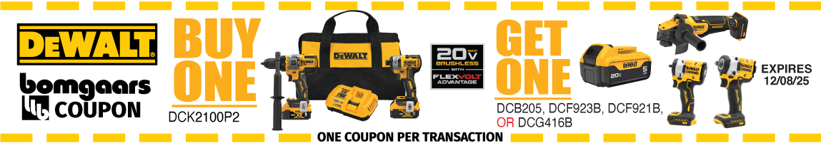 DEWALT ADDED VALUE COUPONS