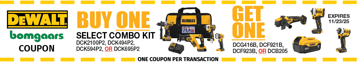 DeWalt Spring into Savings