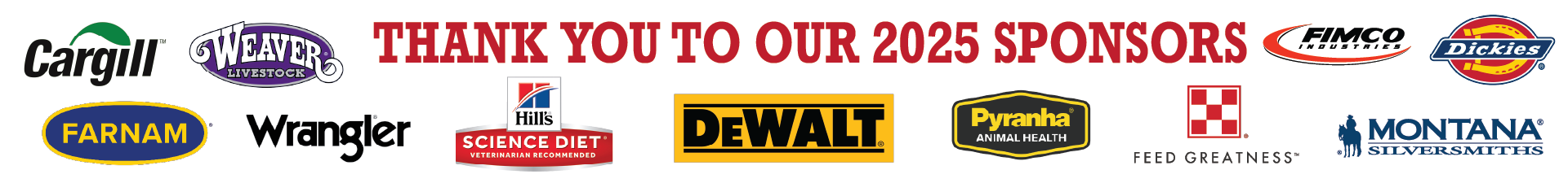 Thank you to our 2025 Bomgaars Fair Sponsors