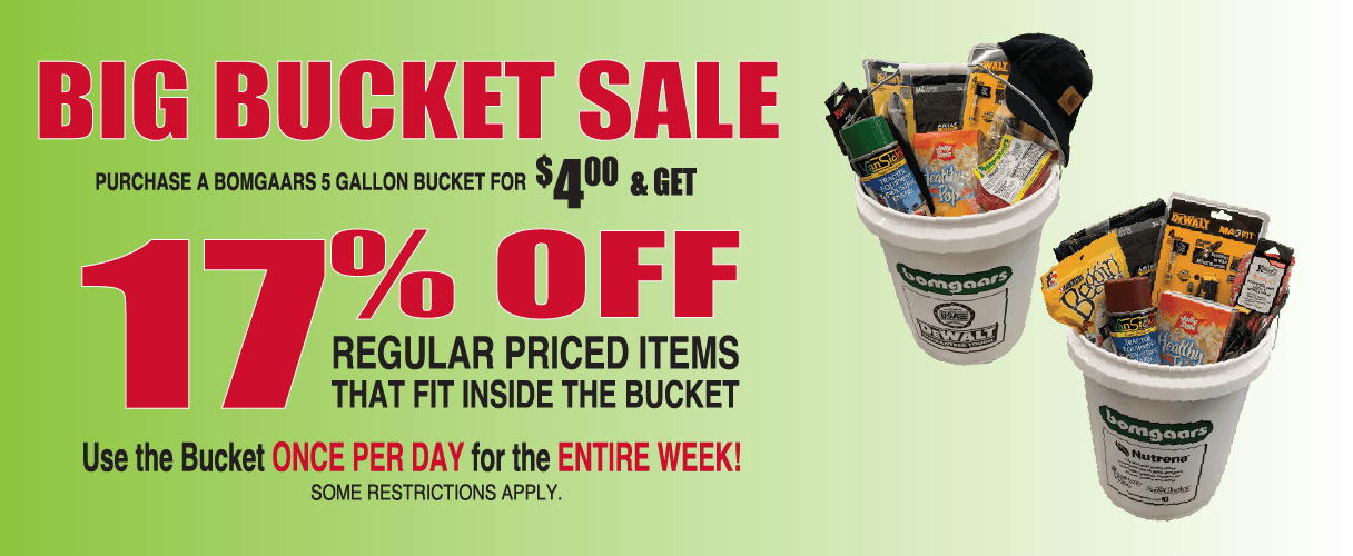 Bomgaars Bucket Sale August 814, 2023